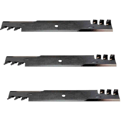21" Universal Heavy Duty Mulching Blade Kit(3 Pack) For Replace Bobcat Blade - 5/8" Center Hole