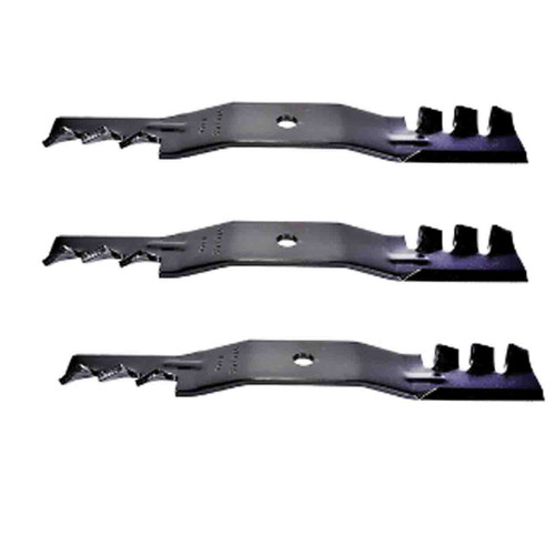 16-9/16" Universal Heavy Duty Mulching Blade Kit(3 Pack) For Replace Kubota OEM Blade K5575-97350 48" Cut - 11/16" Center Hole