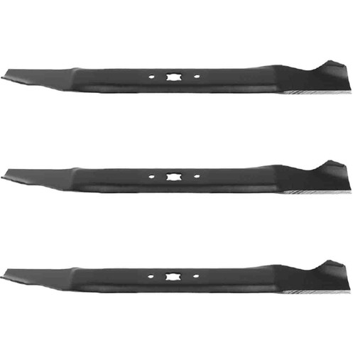 20" Blade Kit(3 Pack) Compatible With MTD OEM 942-0640 - Bow- Tie Center Hole