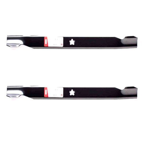 21" Oregon Blade Kit(2 Pack) Compatible With AYP OEM 917127843 - 5 pt. star" Center Hole Diam._A9 - Image 1
