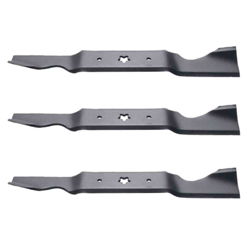 18-7/16" Universal OEM 195-072 Oregon Blade Kit(3 Pack) 5 pt. star" Center Hole 2,75" Width 0,187" Thickness 1-3/16" Air Lift - Image 1