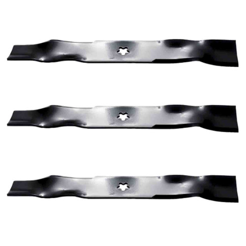 18-7/16" Oregon Blade Kit(3 Pack) Compatible With HUSQVARNA OEM 187256 - 5 pt. star" Center Hole Diam._A7 - Image 1