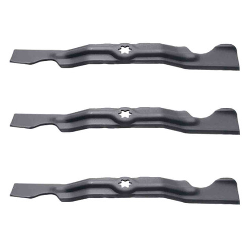 17-3/4" Oregon Blade Kit(3 Pack) Compatible With CUB CADET OEM OCC-742-04053 - 5/8 6 pt. star" Center Hole Diam. - Image 1