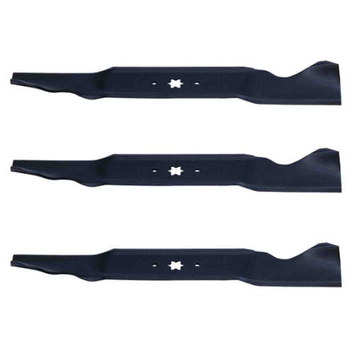 21-3/16" Oregon Blade Kit(3 Pack) Compatible With CUB CADET OEM 742-04087 - 5/8 6 pt. star" Center Hole Diam. - Image 1