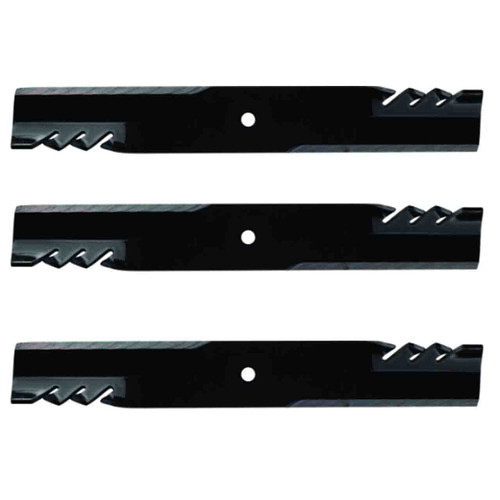 16-1/2" Universal OEM 596-308 Oregon Blade Kit(3 Pack) 5/8" Center Hole 3" Width 0,203" Thickness 1" Air Lift - Image 1