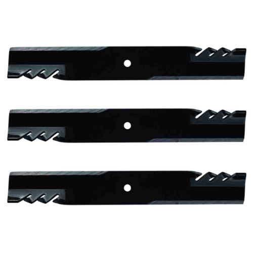 18" Oregon Blade Kit(3 Pack) Compatible With JOHN DEERE OEM AM104490 - 5/8" Center Hole Diam._A2 - Image 1