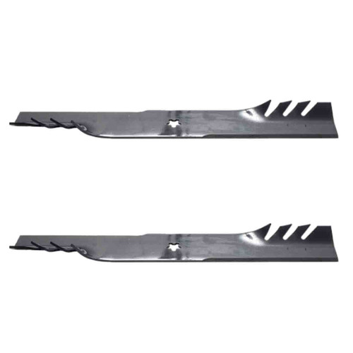 21" Oregon Blade Kit(2 Pack) Compatible With HUSQVARNA OEM 521981601 - 5 pt. star" Center Hole Diam._A5 - Image 1