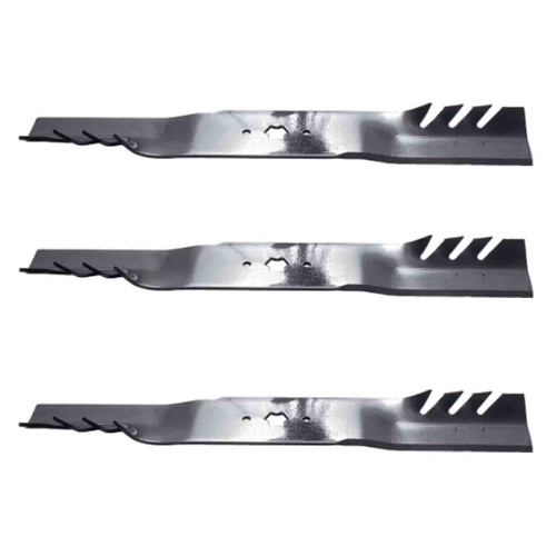 21-3/16" Oregon Blade Kit(3 Pack) Compatible With CUB CADET OEM 742-04410 - 5/8 6 pt. star" Center Hole Diam._A4 - Image 1