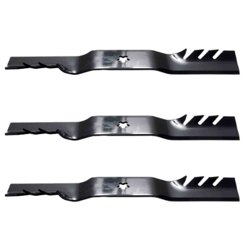 18-7/16" Oregon Blade Kit(3 Pack) Compatible With ARIENS OEM 532187256 - 5 pt. star" Center Hole Diam._A7 - Image 1