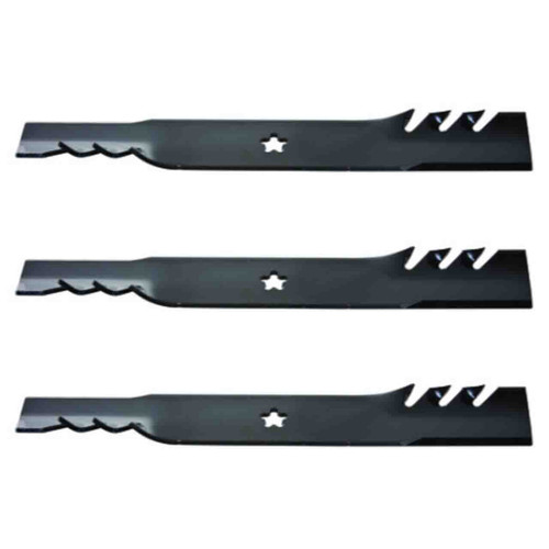 18-3/16" Oregon Blade Kit(3 Pack) Compatible With HUSQVARNA OEM 532138496 - 5 pt. star" Center Hole Diam._A6 - Image 1