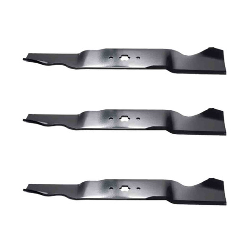 18-1/8" Oregon Blade Kit(3 Pack) Compatible With CUB CADET OEM OEM-742-0677 - 5/8 6 Pt. Star" Center Hole Diam. - Image 1