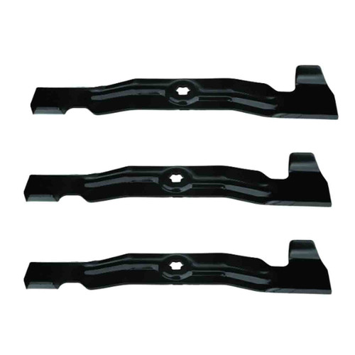 17-7/8" Oregon Blade Kit(3 Pack) Compatible With CUB CADET OEM 742-04056A-0637 - 5/8 6 pt. star" Center Hole Diam. - Image 1