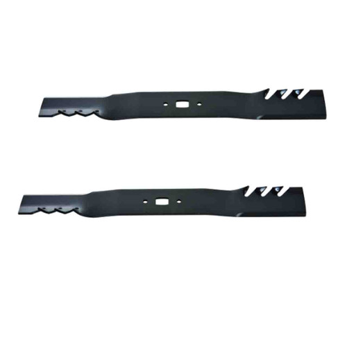 21" Oregon Blade Kit(2 Pack) Compatible With CUB CADET OEM 942-0741 - bow-tie" Center Hole Diam._A6 - Image 1