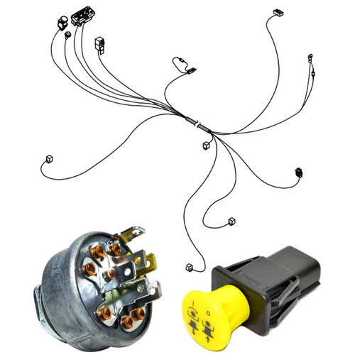 Wire Harness Kit For SCAG Cheetah II 61" Velocity Deck, 37hp Briggs Vanguard EFI