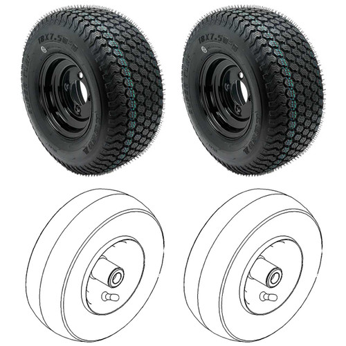Complete Tire Kit For TIMECUTTER TORO Mower Model 75841