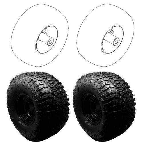 Complete Tire Kit For TIMECUTTER MAX TORO Mower Model 77505