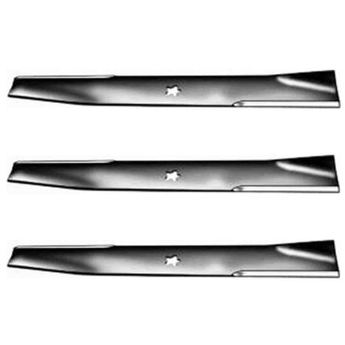 Blade Kit(3 Pack) Compatible With AYP - SEARS/ROPER/HUSKY/POULAN (HUSQVARNA) Mowers for 46" cut. Fits AYP, Sears, Husky and Pou- lan. (Heavy Duty) IMAGEN