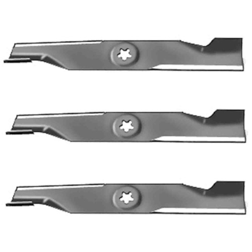 Blade Kit(3 Pack) Compatible With AYP - SEARS/ROPER/HUSKY/POULAN (HUSQVARNA) Mowers for 48" cut. High Lift IMAGEN