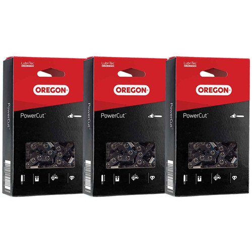 Oregon PowerCut Saw Chain 20LGX066G – Fits 16" Bar -3 PACK