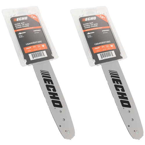 12A4CD3745C - GUIDE BAR BY ECHO - A4CD Bajo Rebote,  PITCH 3/8" LP, 12" BAR, 0.050" GAUGE, 45 DL - 2