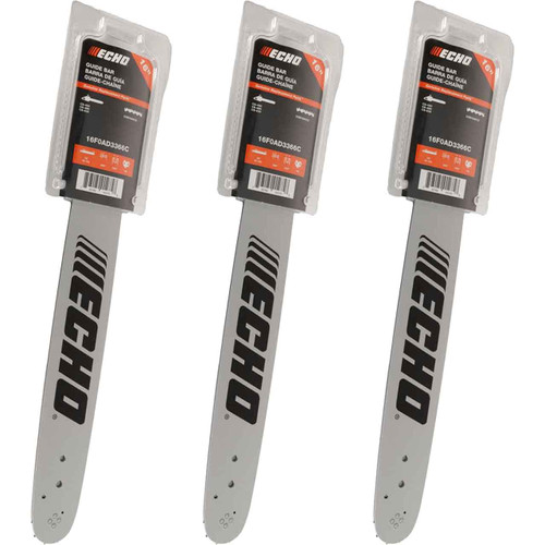 16F0AD3366C - GUIDE BAR BY ECHO - F0AD Pro-Am,  PITCH 0.325", 16" BAR, 0.050" GAUGE, 66 DL - 3 PACK