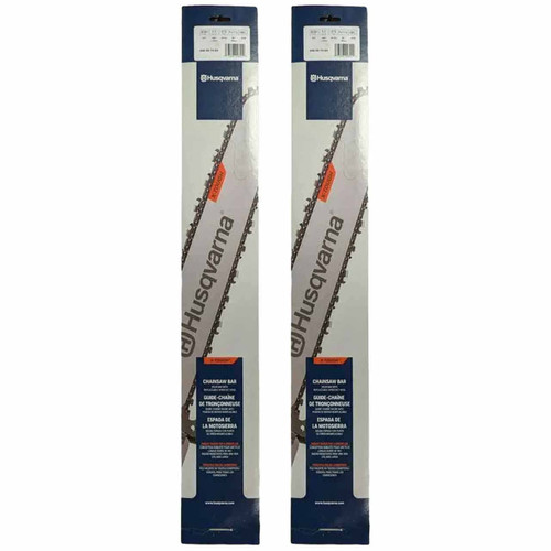 HUSQVARNA Guide Bar  - X -Force XT ,20"BAR, 72 DRIVE LINKS, .058"GAUGE, 3/8"PITCH   - 2 PACK