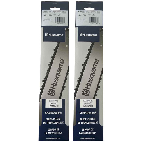 HUSQVARNA Guide Bar  - Laminated ,12"BAR, 44 DRIVE LINKS, .050"GAUGE, 3/8" LPPITCH   - 2 PACK