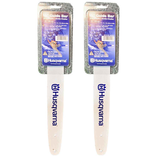 HUSQVARNA Guide Bar  - Laminated ,16"BAR, 56 DRIVE LINKS, .050"GAUGE, 3/8"   - 2 PACK