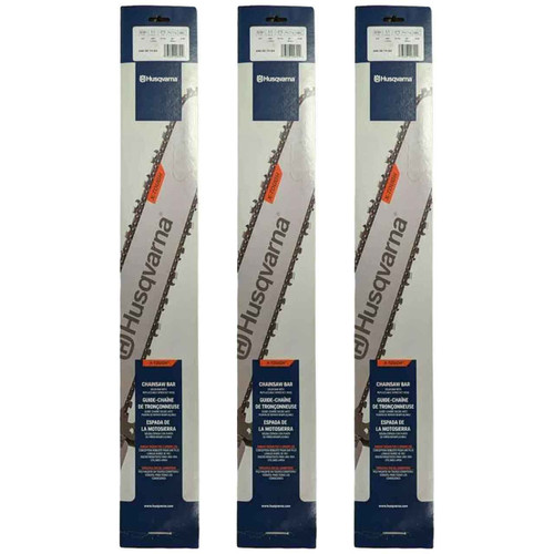 HUSQVARNA Guide Bar  - X -Force XT ,28"BAR, 93 DRIVE LINKS, .058"GAUGE, 3/8"   - 3 PACK
