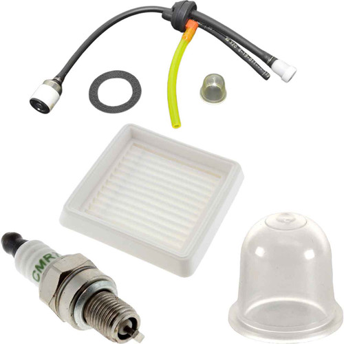 SHI AH262S-HD AIR-OIL-FUEL FILTERS SPARK PLUG FUEL LINES PRIMER BULB KIT