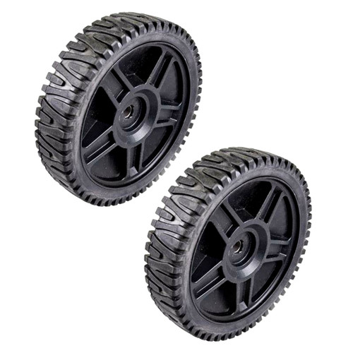 Husqvarna OEM WHEEL.8X1.75.5SPK.RAD3.BLACK 581009201 (2 Pack)