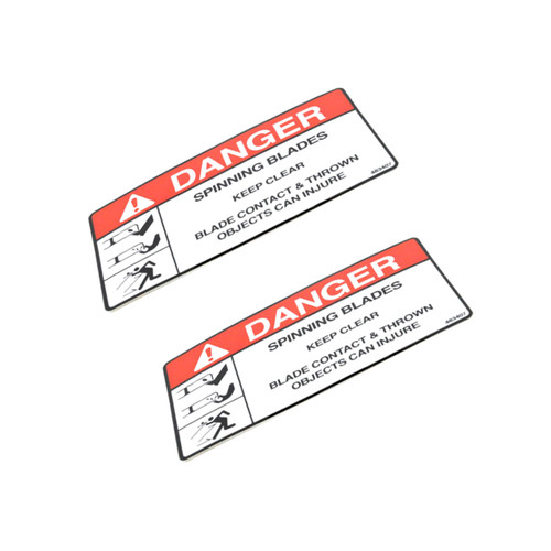 DECAL SPINNING BLADES FOR SCAG MOWERS