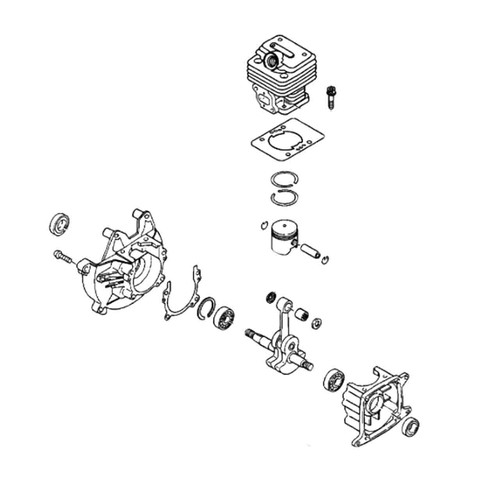 Echo OEM  SB1062 - SHORT BLOCK PB-230/231 ALSO ES - Echo Original Part - Image 1