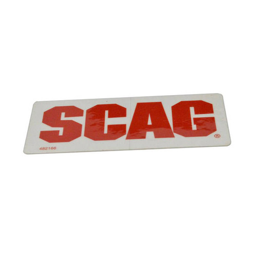 Scag OEM 482166 - DECAL, SCAG(RED) - Scag Original Part - Image 1