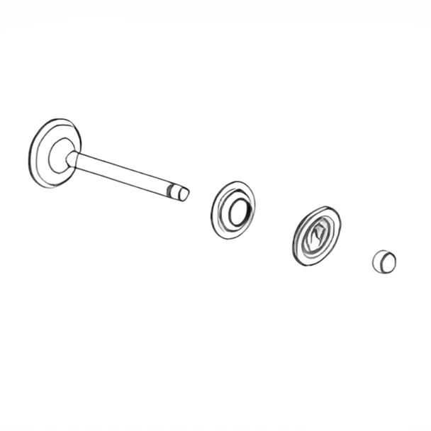 Briggs and Stratton OEM 592612 - VALVE-EXHAUST Briggs and Stratton Original Part - Image 1