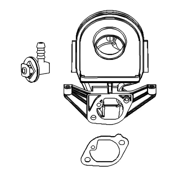 Briggs and Stratton OEM 594205 - ELBOW-INTAKE Briggs and Stratton Original Part - Image 1 Briggs and Stratton OEM 594205 - ELBOW-INTAKE Briggs and Stratton Original Part - Image 1