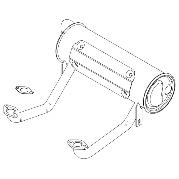 Briggs and Stratton OEM 595136 - MUFFLER Briggs and Stratton Original Part - Image 1