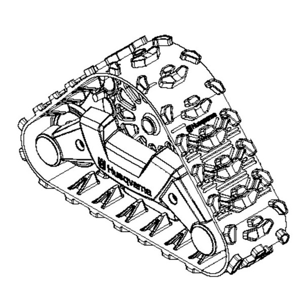 Husqvarna OEM 586990202 - Wheel Wheel Track Assembly Right Hand - Husqvarna Original Part