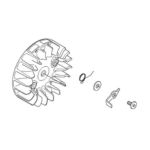 Husqvarna OEM 578126302 - Flywheel Assembly D100 Sg - Husqvarna Original Part