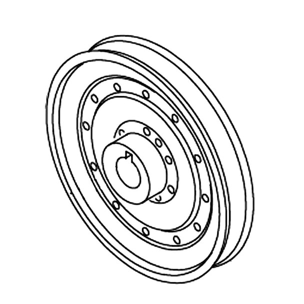 Hustler OEM 524272 - PTED BL PULLEY BLACK 714501 - Hustler Original Part