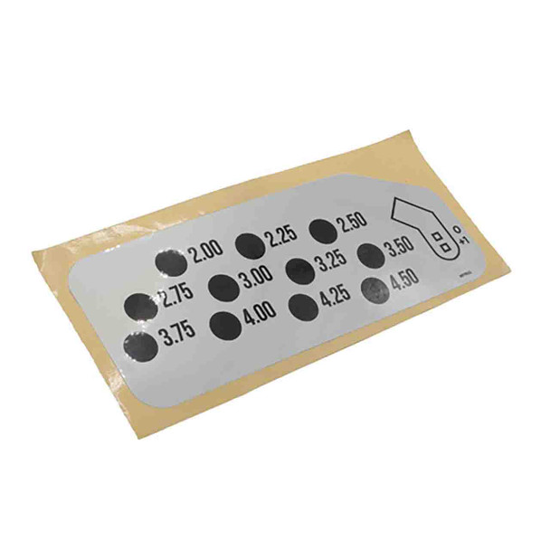 Hustler OEM 607613 - DECAL DECK HEIGHT RIGHT HAND - Hustler Original Part