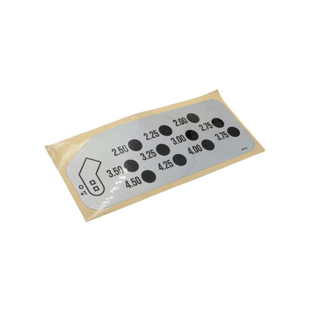 Hustler OEM 607621 - DECAL DECK HEIGHT LEFT HAND - Hustler Original Part