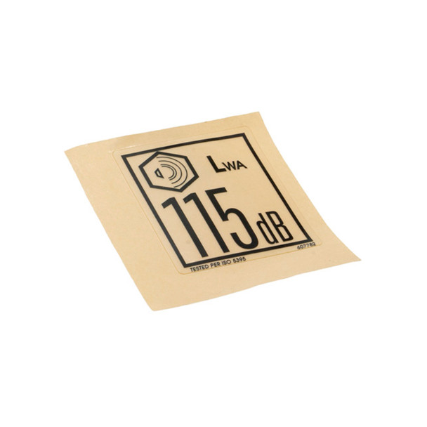 Hustler OEM 607782 - DECAL DBA 115 ISO - Hustler Original Part