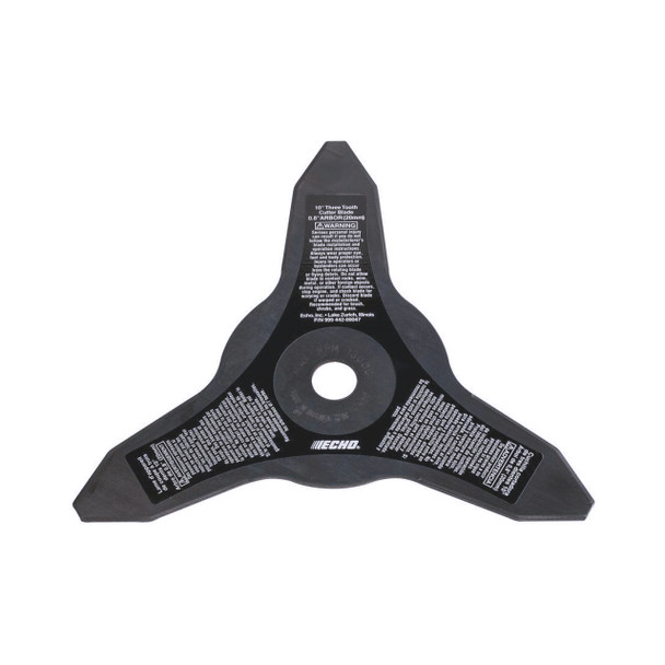 Echo OEM 99944200047 - TRI-CUT METAL GRASS & WEED BLADE 10" DIAMETER 20MM ARBOR - Echo Original Part - Image 1