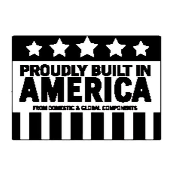 Husqvarna OEM 529405301 - Decal Deck Built In America Husqvarna - Husqvarna Original Part