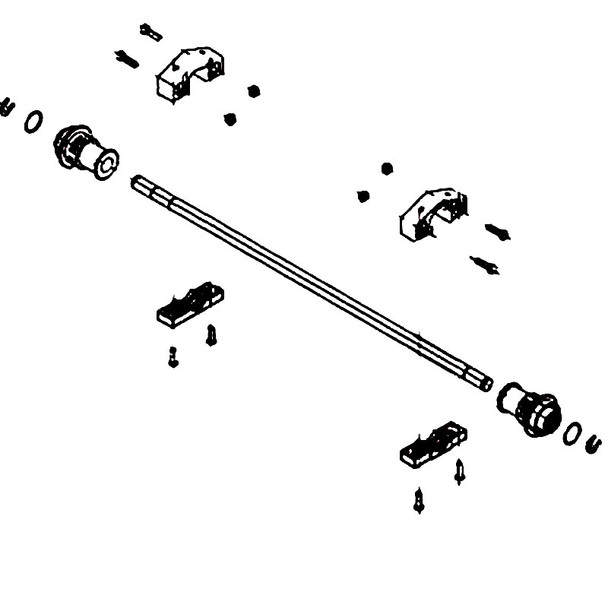 Husqvarna OEM 598513301 - Axle - Husqvarna Original Part