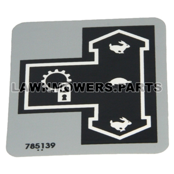 Hustler OEM 785139 - DECAL STEERING L.S. - Image 1