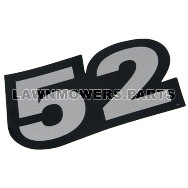 Hustler OEM 785535 - DECAL 52 DECK ID - Image 1 Hustler OEM 785535 - DECAL 52 DECK ID - Image 1