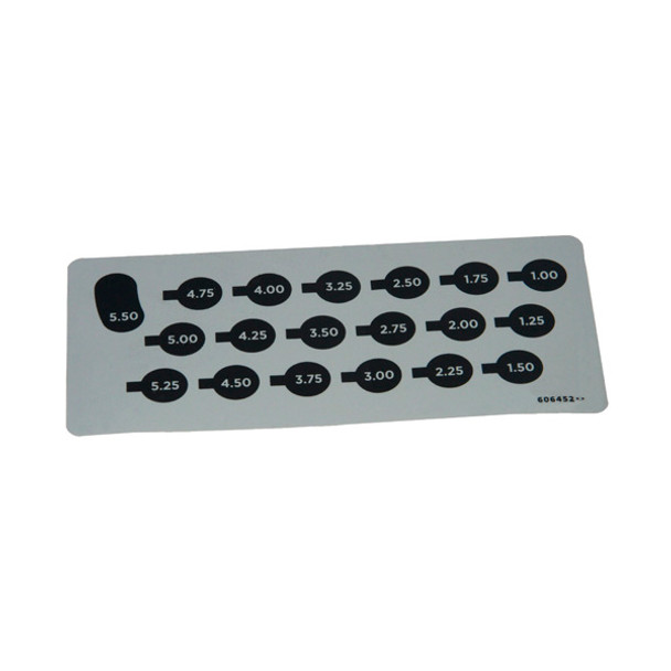Hustler OEM 606452 - DECAL DECK HEIGHT - Image 1