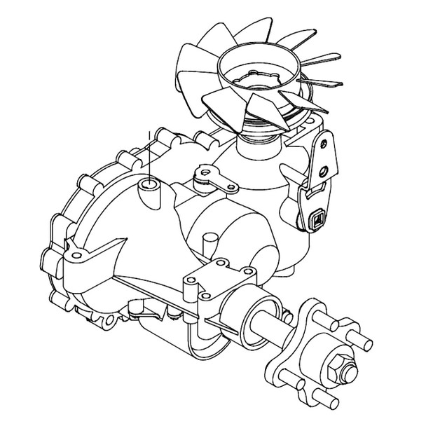 Hustler OEM 604431 - ZT3100 24.74:1 RH TRANS - Image 1